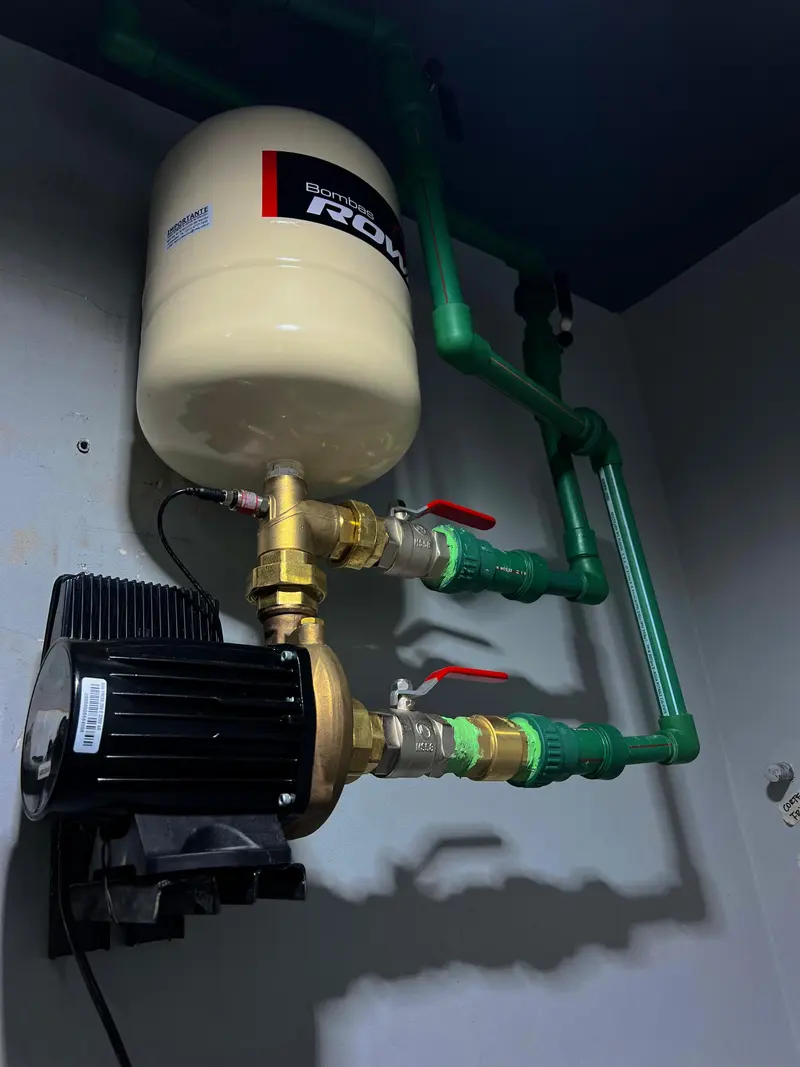 Instalación de bomba presurizadora